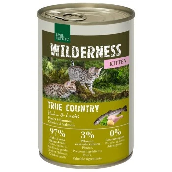 REAL NATURE WILDERNESS Kitten True Country Huhn & Lachs 6x400 G 3 REAL NATURE WILDERNESS Kitten True Country Huhn & Lachs 6x400 G